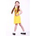 Embroidered dress for girl "Smile of Rose" Yellow